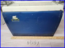 Vintage Artic Metal Ice Chest Blue 1950s Rare