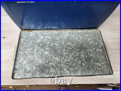 Vintage Artic Metal Ice Chest Blue 1950s Rare