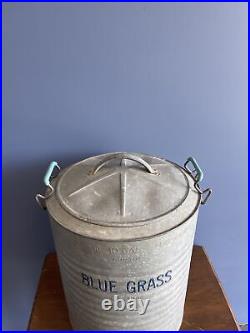 Vintage Belknap Hardware Blue Grass 10Gallon Galvanized Metal Water Drink Cooler