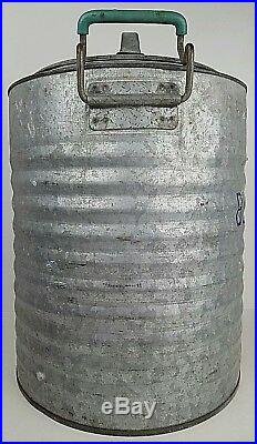 Vintage Belknap Hardware Blue Grass 5 Gallon Galvanized Metal Water Drink Cooler