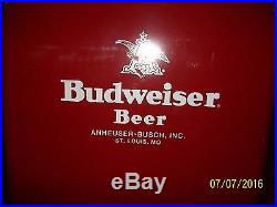 Vintage Budweiser Beer Metal Beer Cooler