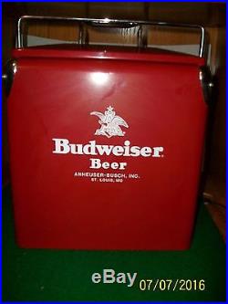 Vintage Budweiser Beer Metal Beer Cooler