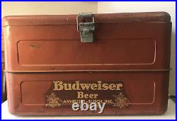 Vintage Budweiser Metal Cooler 1950s Anheuser-Busch St. Louis Mo