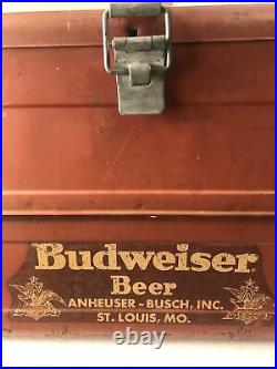 Vintage Budweiser Metal Cooler 1950s Anheuser-Busch St. Louis Mo