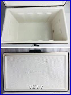 Vintage COLEMAN Brown Metal COOLER Great Shape, Camping Classic Picnic FREE SH