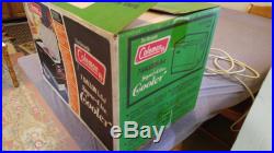 Vintage COLEMAN COOLER Brown Metal Snow-Lite 7 Gal NOS NEW In Box 5252D710