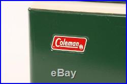 Vintage COLEMAN COOLER Original Box metal ice chest Snow-Lite 10.5 GALLON green