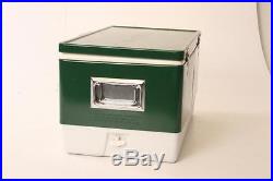 Vintage COLEMAN COOLER Original Box metal ice chest Snow-Lite 10.5 GALLON green