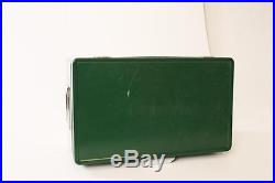 Vintage COLEMAN COOLER Original Box metal ice chest Snow-Lite 10.5 GALLON green