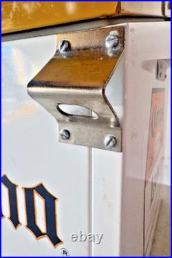 Vintage CORONA LIGHT Beer Cooler Mini Bar Type Soda Water ICE CHEST Metal Beach