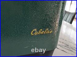 Vintage Cabela's Stainless Steel Belted Cooler Ice Chest 50-Quart 5 Day Coleman