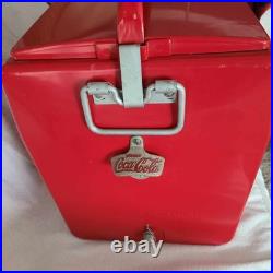 Vintage Coca Cola Cavalier Red Metal Cooler SUPER RARE