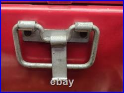 Vintage Coca Cola Cavalier Red Metal Cooler With Tray 6 Pack Olympic Bottles