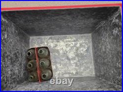 Vintage Coca Cola Cavalier Red Metal Cooler With Tray 6 Pack Olympic Bottles