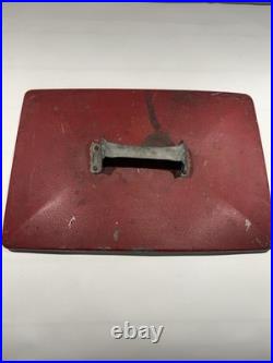 Vintage Coca Cola Cooler Acton Mfg Metal Picnic Ice Chest Drink Coke 1950s Patd