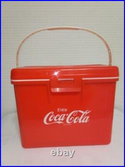 Vintage Coca-Cola Cooler Box Showa Retro Metal Ice Chest Used Rare Style