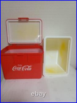 Vintage Coca-Cola Cooler Box Showa Retro Metal Ice Chest Used Rare Style