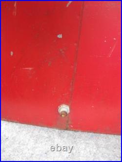 Vintage Coca Cola Cooler Icebox Metal Action Mfg 50's Large 16x17x12 PLZ READ