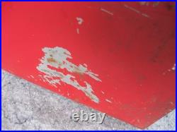 Vintage Coca Cola Cooler Icebox Metal Action Mfg 50's Large 16x17x12 PLZ READ