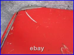 Vintage Coca Cola Cooler Icebox Metal Action Mfg 50's Large 16x17x12 PLZ READ