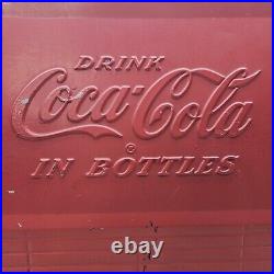 Vintage Coca Cola Cooler With Lid Progress Refrigerator Co. 1950s Metal