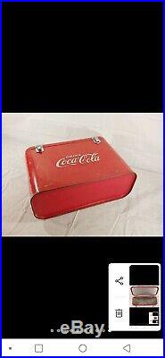 Vintage Coca Cola Metal Airline Cooler