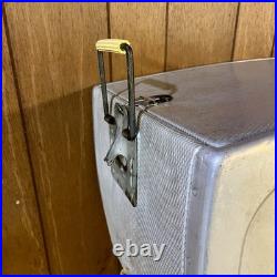 Vintage Coca-Cola Metal Aluminum Cooler Chest Silver Things Go Better Coke USA