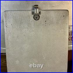 Vintage Coca-Cola Metal Aluminum Cooler Chest Silver Things Go Better Coke USA