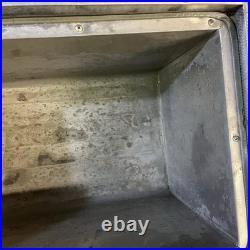 Vintage Coca-Cola Metal Aluminum Cooler Chest Silver Things Go Better Coke USA