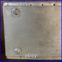 Vintage Coca-Cola Metal Aluminum Cooler Chest Silver Things Go Better Coke USA