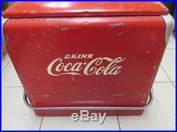 Vintage Coca Cola Metal Cooler