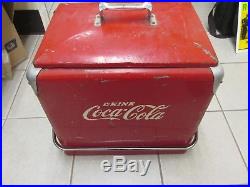 Vintage Coca Cola Metal Cooler