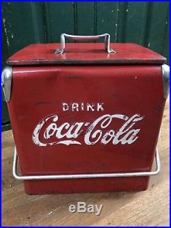 Vintage Coca-Cola Metal Cooler