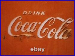 Vintage Coca-Cola Metal Cooler 1950's Acton Mfg. Co. Arkansas City Kansas