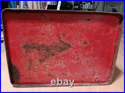 Vintage Coca Cola Metal Cooler Ice Chest Action Mfg
