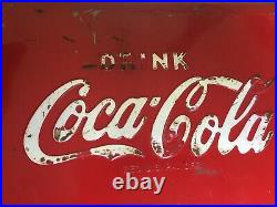Vintage Coca Cola Metal Cooler + plus many other Coke Brand Items (LOCAL PICKUP)