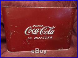 Vintage Coca Cola Picnic Cooler In Bottles Metal (1950s)