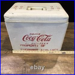Vintage Coca-Cola Piedmont Airlines Airline Cooler Ice Chest 11 Bottle