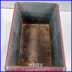 Vintage Coca-Cola Red Metal Ice Chest