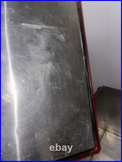 Vintage Coca-Cola Red Metal Ice Chest Cooler 1940-1950s Patina