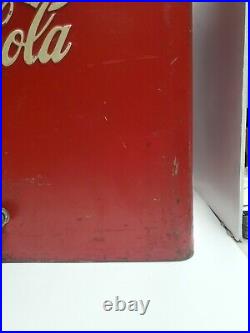 Vintage Coca Cola Soda Metal Picnic Cooler Ice Chest Progress Refrigerator Co