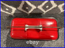 Vintage Coca Cola Soda Metal Picnic Cooler Ice Chest Progress Refrigerator Co
