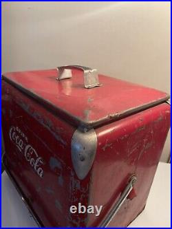 Vintage Coca-Cola cooler metal