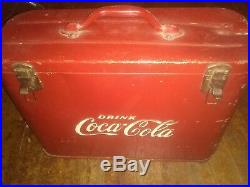 Vintage Coca Cola metal airline cooler