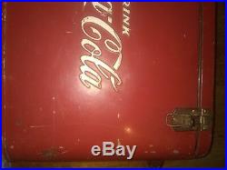 Vintage Coca Cola metal airline cooler
