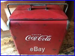 Vintage Coke Cooler, Coca Cola Cooler, Coca Cola Collectibles, Metal Beer Cooler