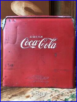 Vintage Coke Cooler, Coca Cola Cooler, Coca Cola Collectibles, Metal Beer Cooler