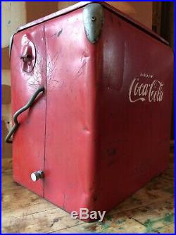 Vintage Coke Cooler, Coca Cola Cooler, Coca Cola Collectibles, Metal Beer Cooler