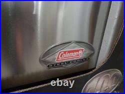 Vintage Coleman 100th Anniversary Stainless Steel 54 qt Cooler Camping Rare Gift Vintage Coleman 100th Anniversary Stainless Steel 54 qt Cooler Camping Rare Gift