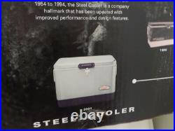 Vintage Coleman 100th Anniversary Stainless Steel 54 qt Cooler Camping Rare Gift Vintage Coleman 100th Anniversary Stainless Steel 54 qt Cooler Camping Rare Gift